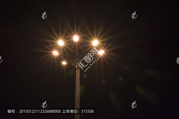 廣場燈攝影圖