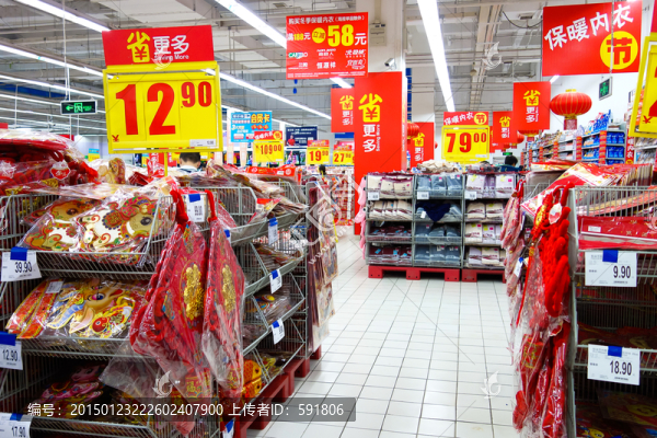超市年貨貨架