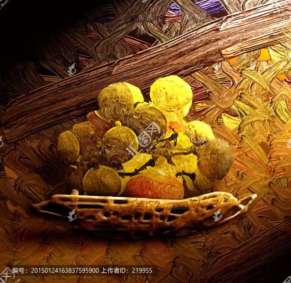 油畫,果實