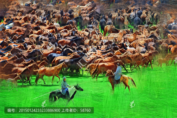 電腦油畫,牧歌