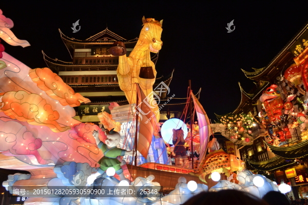 元宵節(jié)燈會,上海,城隍廟
