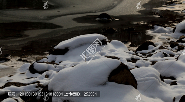 洛河冬景
