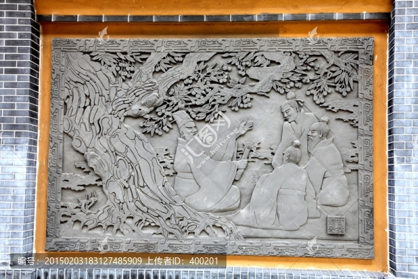 影壁墻,磚雕,甘棠遺愛