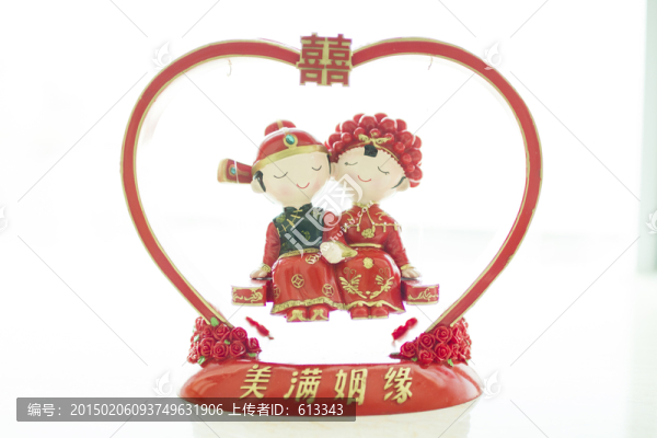 中式小夫妻玩偶