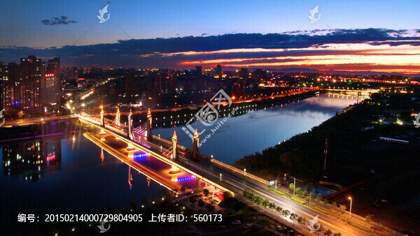 北京通州大運(yùn)河全景