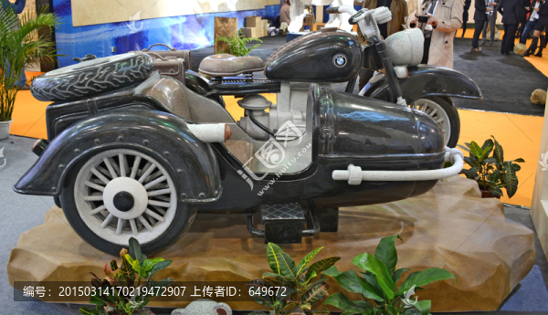 石材工藝三輪車