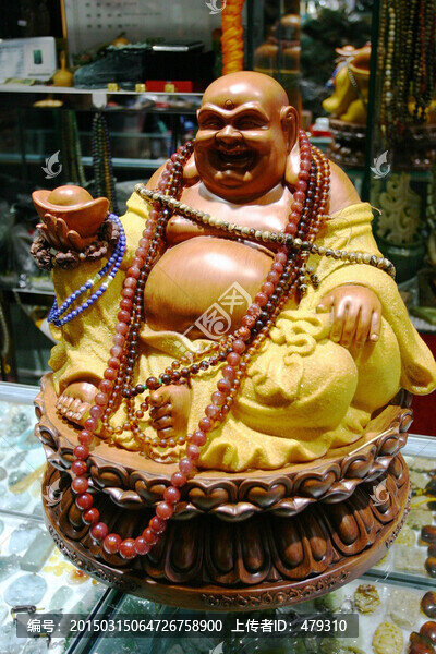 雕塑,彌勒佛,圓雕,木雕
