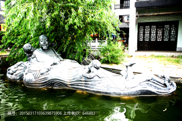湖南岳陽,石雕,古代人物