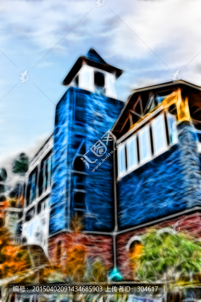 歐式建筑裝飾畫