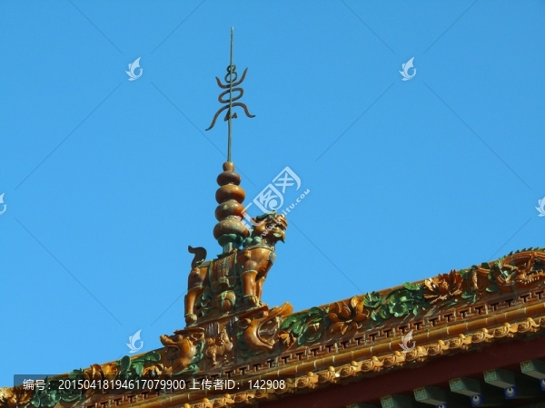 古建筑房屋的脊獸