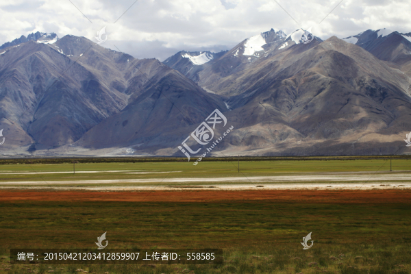 雪山,濕地,西藏