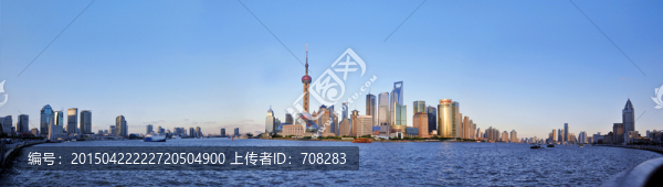上海黃浦江全景圖