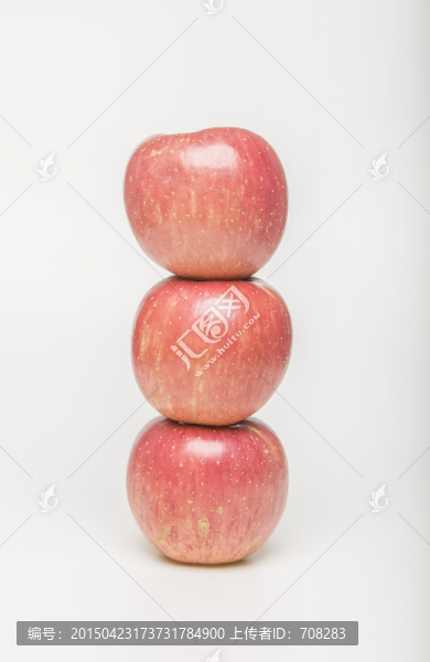 影棚拍攝的蘋果