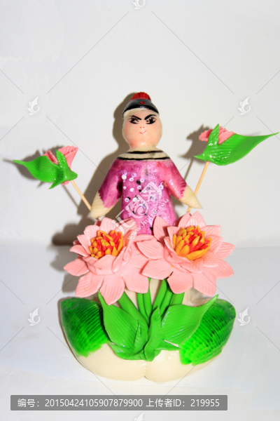 面塑,侍女