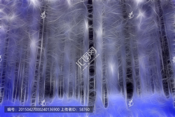電腦畫,雪林