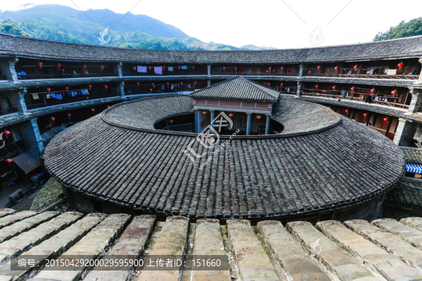 福建龍巖土樓振成樓內(nèi)部