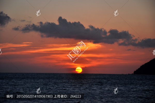 蘭卡威珍南海灘日落