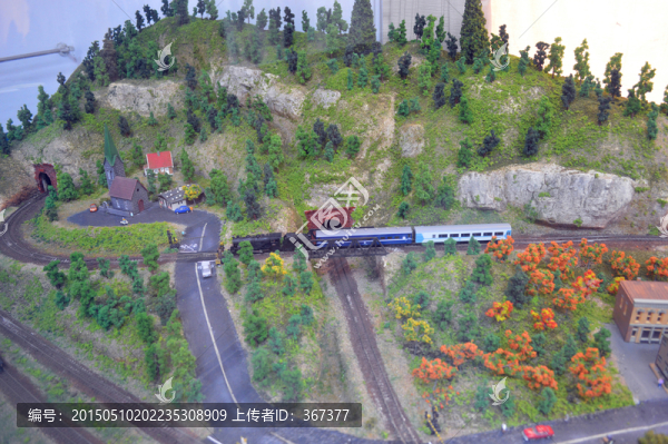 火車(chē)地形模型圖