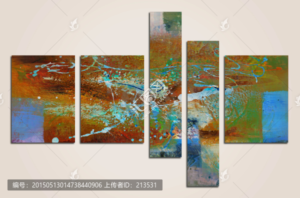 沙發(fā)背景抽象裝飾畫(huà)