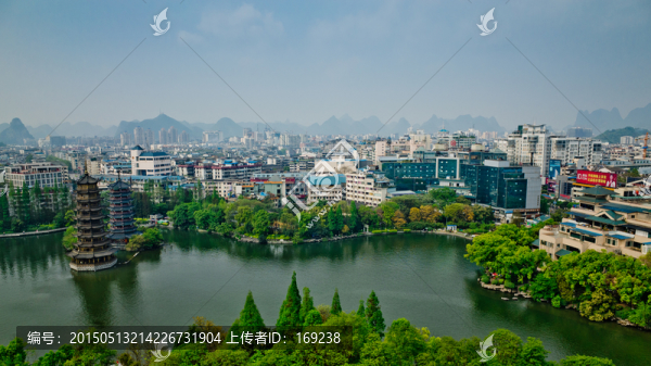 桂林,杉湖景區(qū),全景