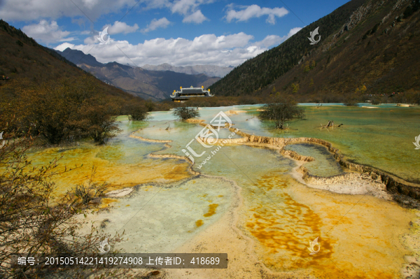 四川黃龍的風光