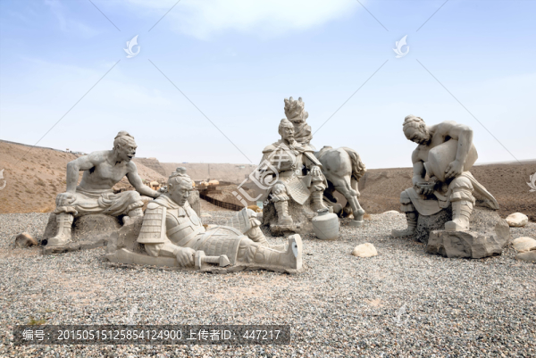 醉臥沙場雕塑