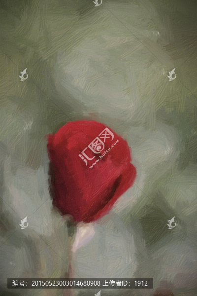 油畫,玫瑰花