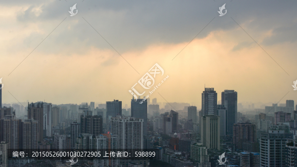 廣州市區(qū)夕陽