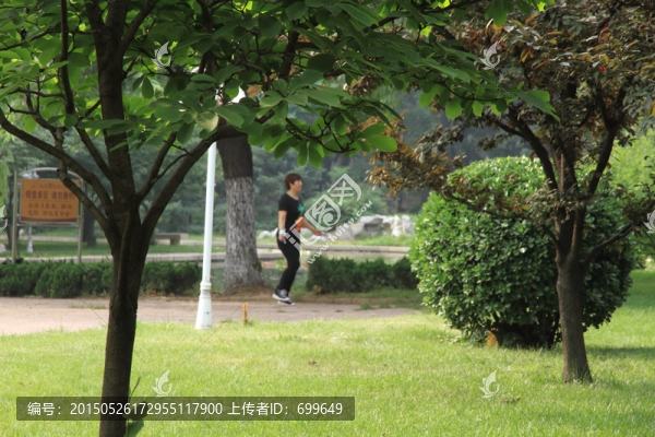 南郊賓館晨練者