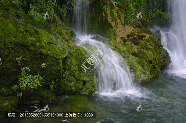 清泉,山水瀑布