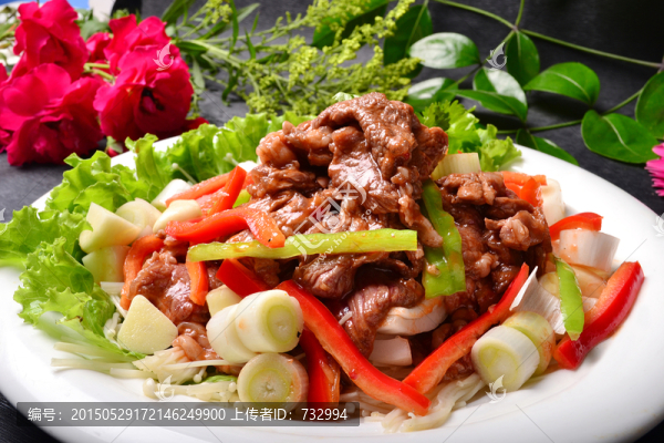 蒜爆牛肉