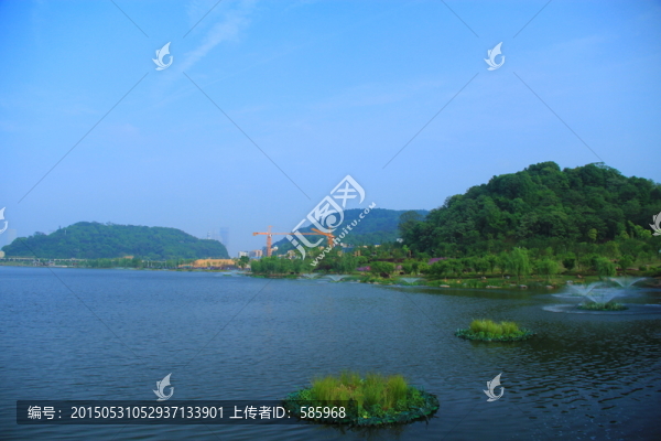 長(zhǎng)沙西湖公園噴泉噴水