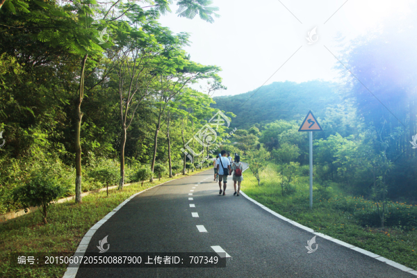 綠道步行,單車道