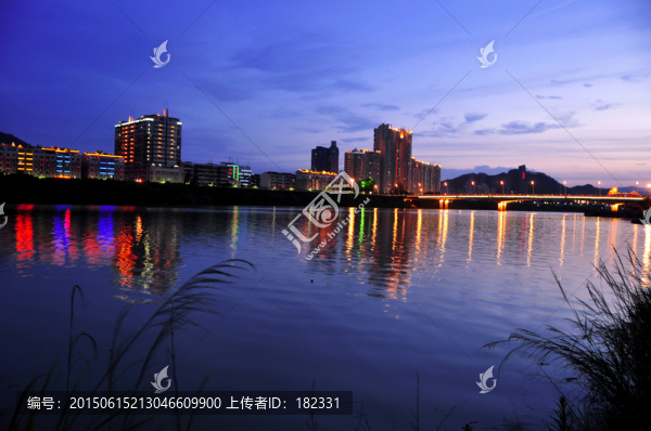 南安西溪夜幕風光