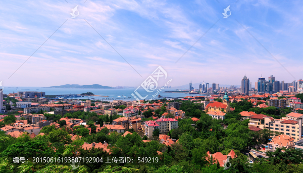 青島信號(hào)山全景（大畫幅）