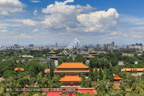 藍天下的北京城市風光