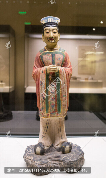 彩繪陶貼金儀衛(wèi)俑