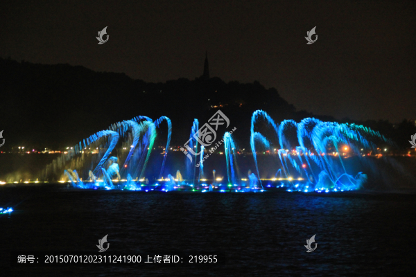 杭州西湖音樂噴泉