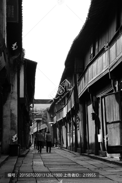 老照片,江南古鎮(zhèn),烏鎮(zhèn)