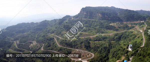 綦江古劍山全景圖