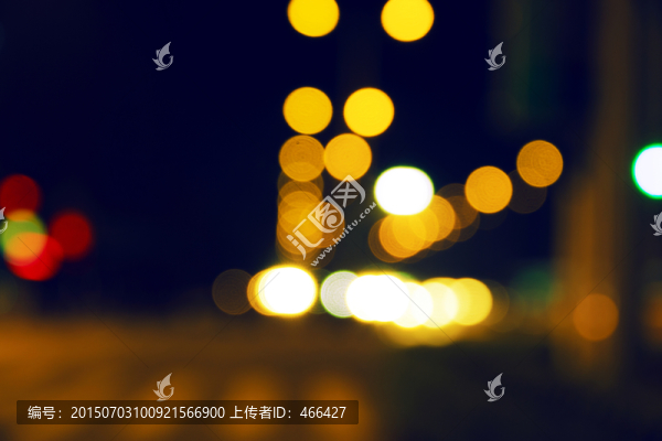 夜景光斑,暈光