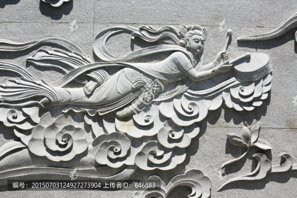 莫高窟,飛天仙女浮雕