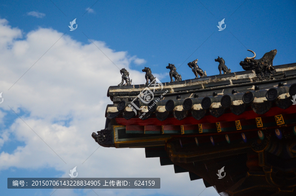 北京智化寺飛檐脊獸