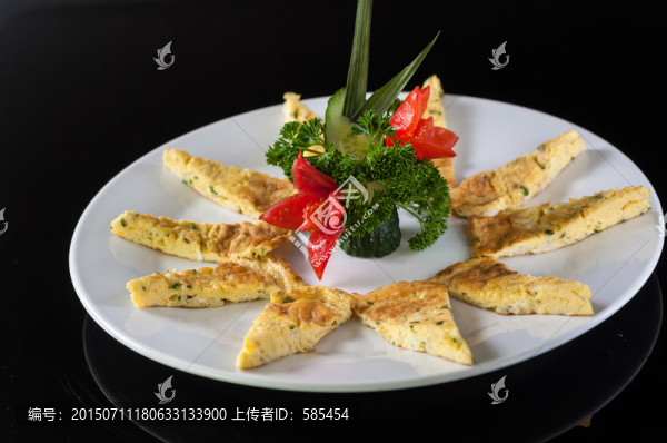 銀魚煎土雞蛋