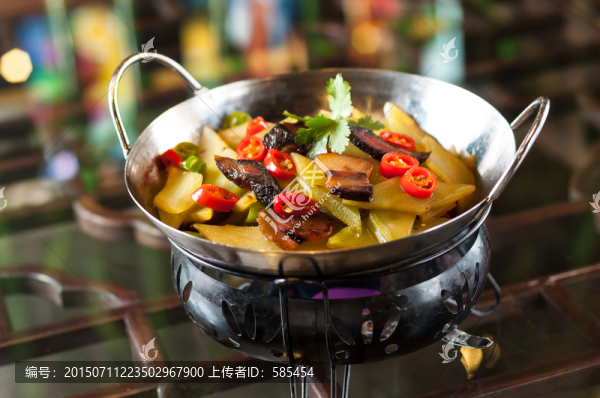 萵筍炒臘肉