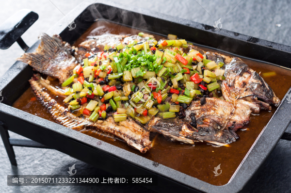 烤魚,豆豉味
