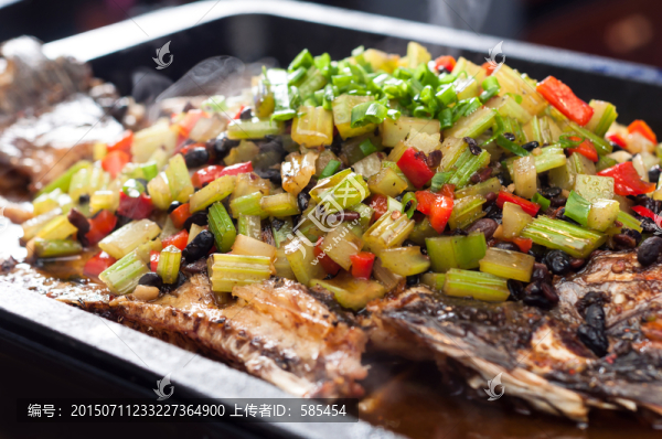 烤魚,豆豉味