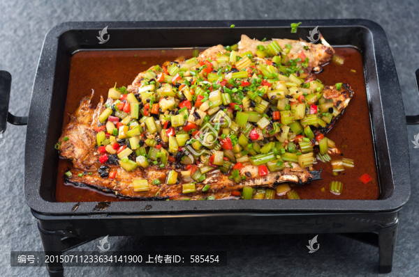 烤魚,豆豉味