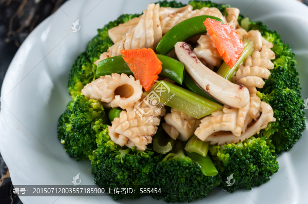 碧綠炒鮮魷