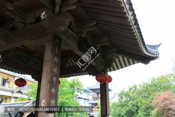 桂林興安,靈渠水街,涼亭楹聯(lián)